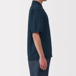 Men's Quick Dry Crew Neck Short Sleeve Knit Polo Shirt