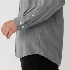 Men's Reclaimed Cotton Blend Flannel Long Sleeve Shirt