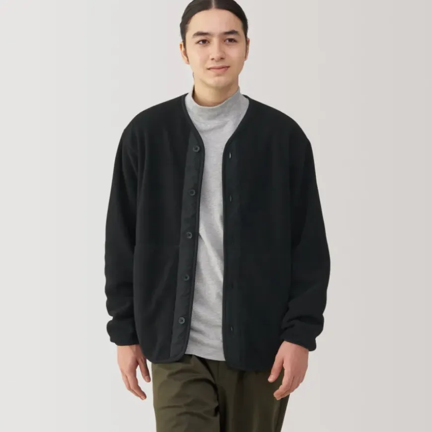 Men's Recyclable Fleece Cardigan