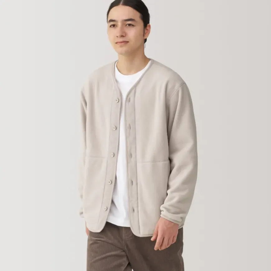 Men's Recyclable Fleece Cardigan