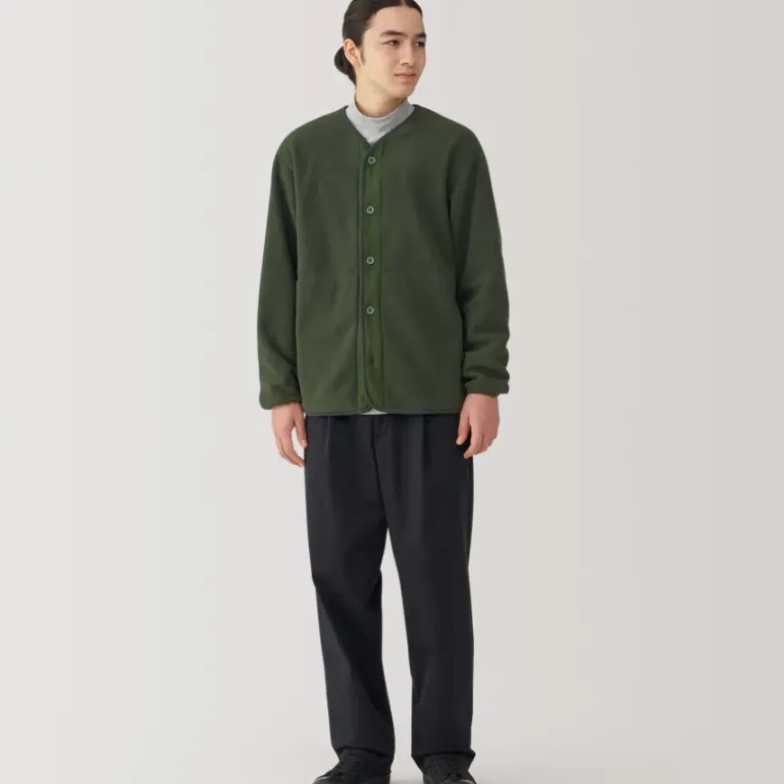 Men's Recyclable Fleece Cardigan