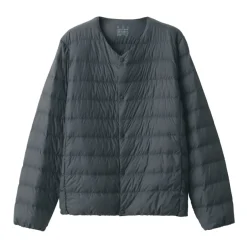 Men's Recycled Nylon Lightweight Collarless Down Jacket
