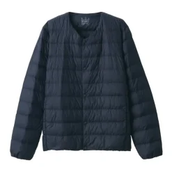 Men's Recycled Nylon Lightweight Collarless Down Jacket