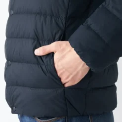 Men's Recycled Nylon Lightweight Collarless Down Jacket