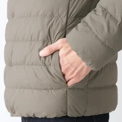 Men's Recycled Nylon Lightweight Collarless Down Jacket