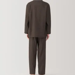 Men's Side Seamless Double Gauze Pajamas