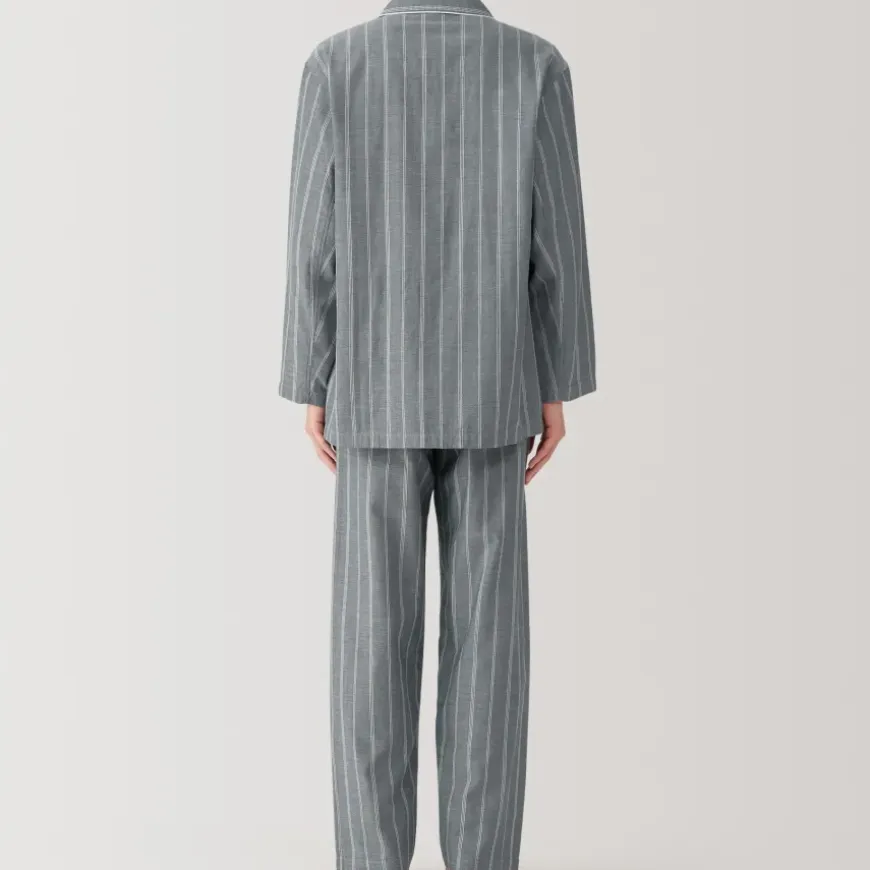 Men's Side Seamless Double Gauze Pajamas