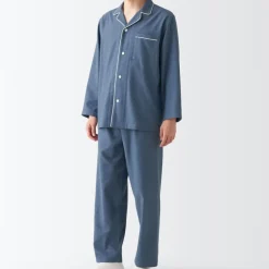 Men's Side Seamless Flannel Pajamas