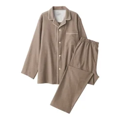 Men's Side Seamless Flannel Pajamas