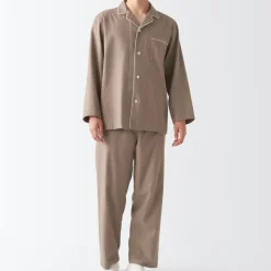 Men's Side Seamless Flannel Pajamas