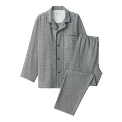 Men's Side Seamless Flannel Pajamas