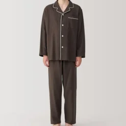 Men's Side Seamless Flannel Pajamas