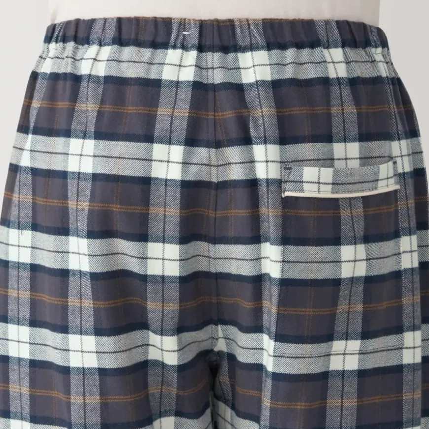 Men's Side Seamless Flannel Pajamas