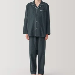 Men's Side Seamless Flannel Pajamas
