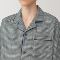 Men's Side Seamless Flannel Pajamas