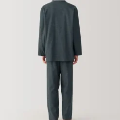 Men's Side Seamless Flannel Pajamas