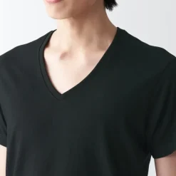 Men's Side Seamless Jersey V-Neck Short Sleeve T-Shirt