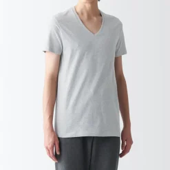Men's Side Seamless Jersey V-Neck Short Sleeve T-Shirt