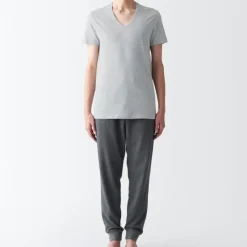 Men's Side Seamless Jersey V-Neck Short Sleeve T-Shirt