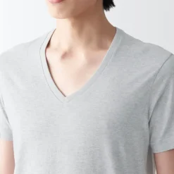 Men's Side Seamless Jersey V-Neck Short Sleeve T-Shirt