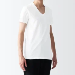 Men's Side Seamless Jersey V Neck Short Sleeve T-Shirt