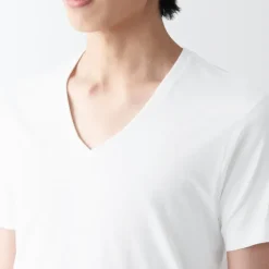 Men's Side Seamless Jersey V Neck Short Sleeve T-Shirt