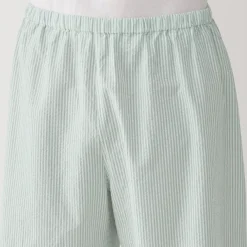 Men's Side Seamless Seersucker Short Sleeve Pajamas