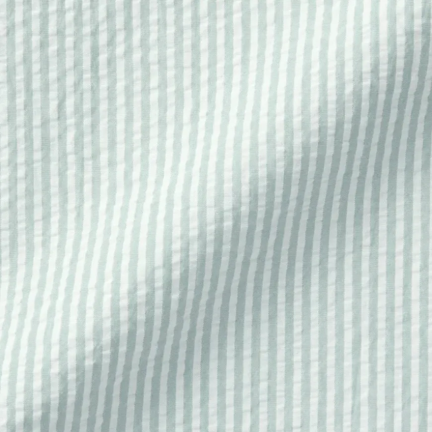 Men's Side Seamless Seersucker Short Sleeve Pajamas