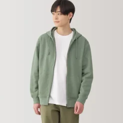 Men's Slub Jersey Sweat Zip Up Hoodie