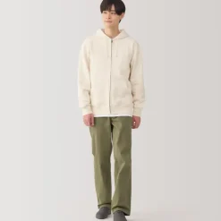 Men's Slub Jersey Sweat Zip Up Hoodie