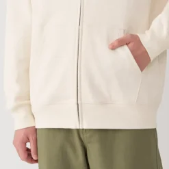 Men's Slub Jersey Sweat Zip Up Hoodie