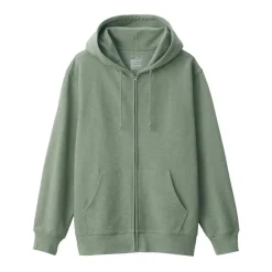 Men's Slub Jersey Sweat Zip Up Hoodie