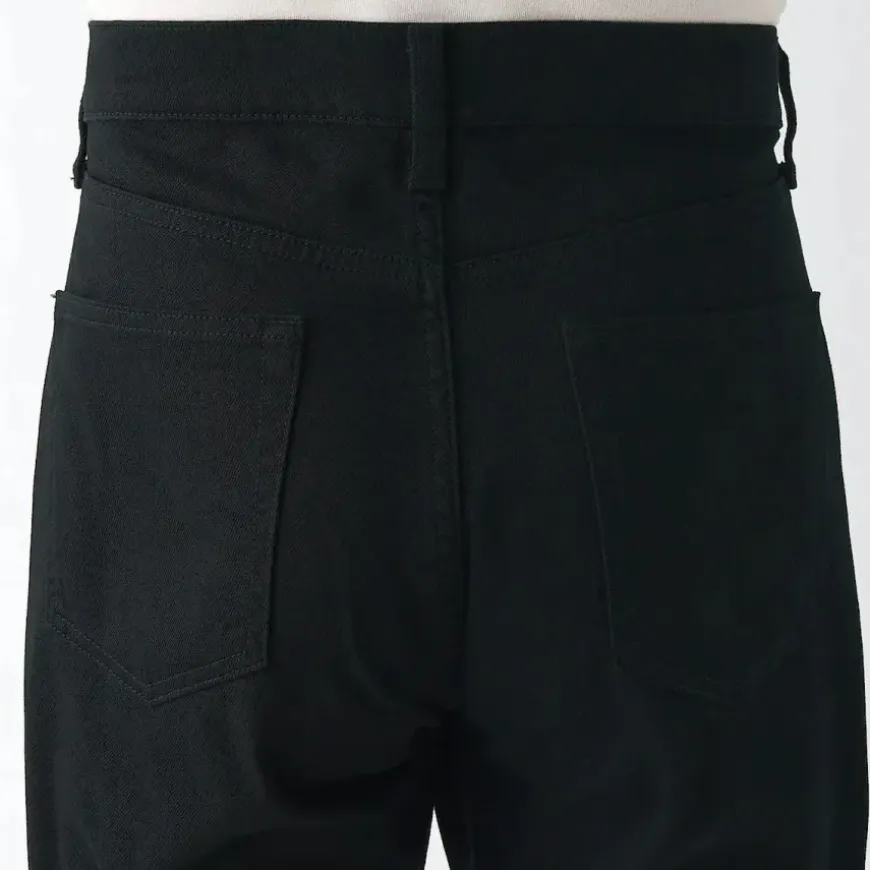 Men's Stretch Denim Slim Pants Black (L32")