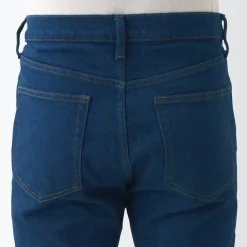 Men's Stretch Denim Slim Pants Blue (L 30inch / 76cm)