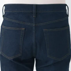 Men's Stretch Denim Slim Pants Dark Navy (L 30inch / 76cm)