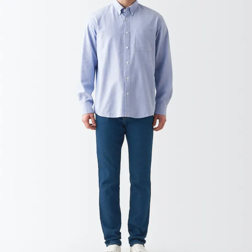 Men's Stretch Denim Slim Pants Blue (L30")