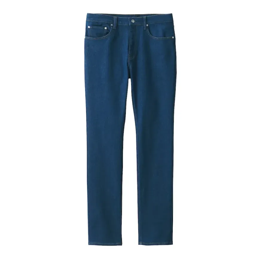Men's Stretch Denim Slim Pants Blue (L 32 inch / 82cm)