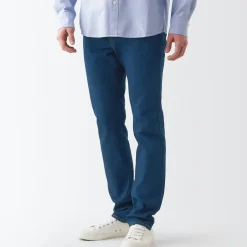 Men's Stretch Denim Slim Pants Blue (L 32 inch / 82cm)