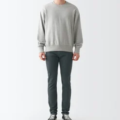 Men's Super Stretch Denim Skinny Pants Charcoal Gray (L 32inch / 82cm)