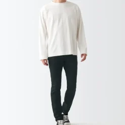 Men's Super Stretch Denim Skinny Pants Black (L32inch / 82cm)