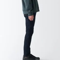 Men's Super Stretch Denim Skinny Pants Dark Navy (L 30inch / 76cm)