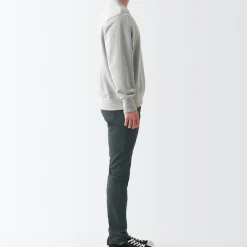 Men's Super Stretch Denim Skinny Pants Charcoal Gray (L 30inch / 76cm)