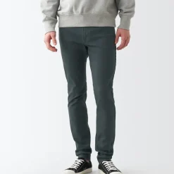 Men's Super Stretch Denim Skinny Pants Charcoal Grey (L 30inch / 76cm)