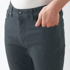 Men's Super Stretch Denim Skinny Pants Charcoal Grey (L 30inch / 76cm)