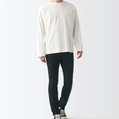 Men's Super Stretch Denim Skinny Pants Black (L32