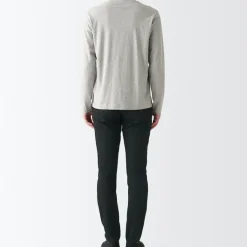 Men's Super Stretch Denim Skinny Pants Black (L 30inch / 76cm)