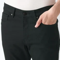 Men's Super Stretch Denim Skinny Pants Black (L 30inch / 76cm)
