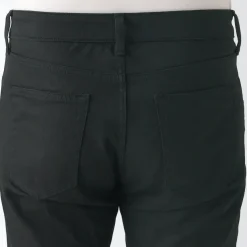 Men's Super Stretchy Denim Skinny Pants Black (L 30inch / 76cm)