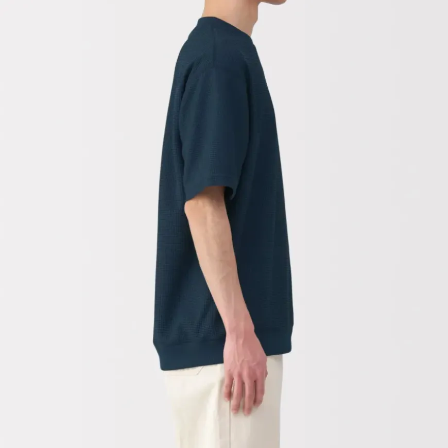 Men's UV Protection Quick Dry Waffle Short Sleeve T-Shirt