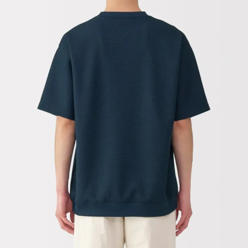 Men's UV Protection Quick Dry Waffle Short Sleeve T-Shirt